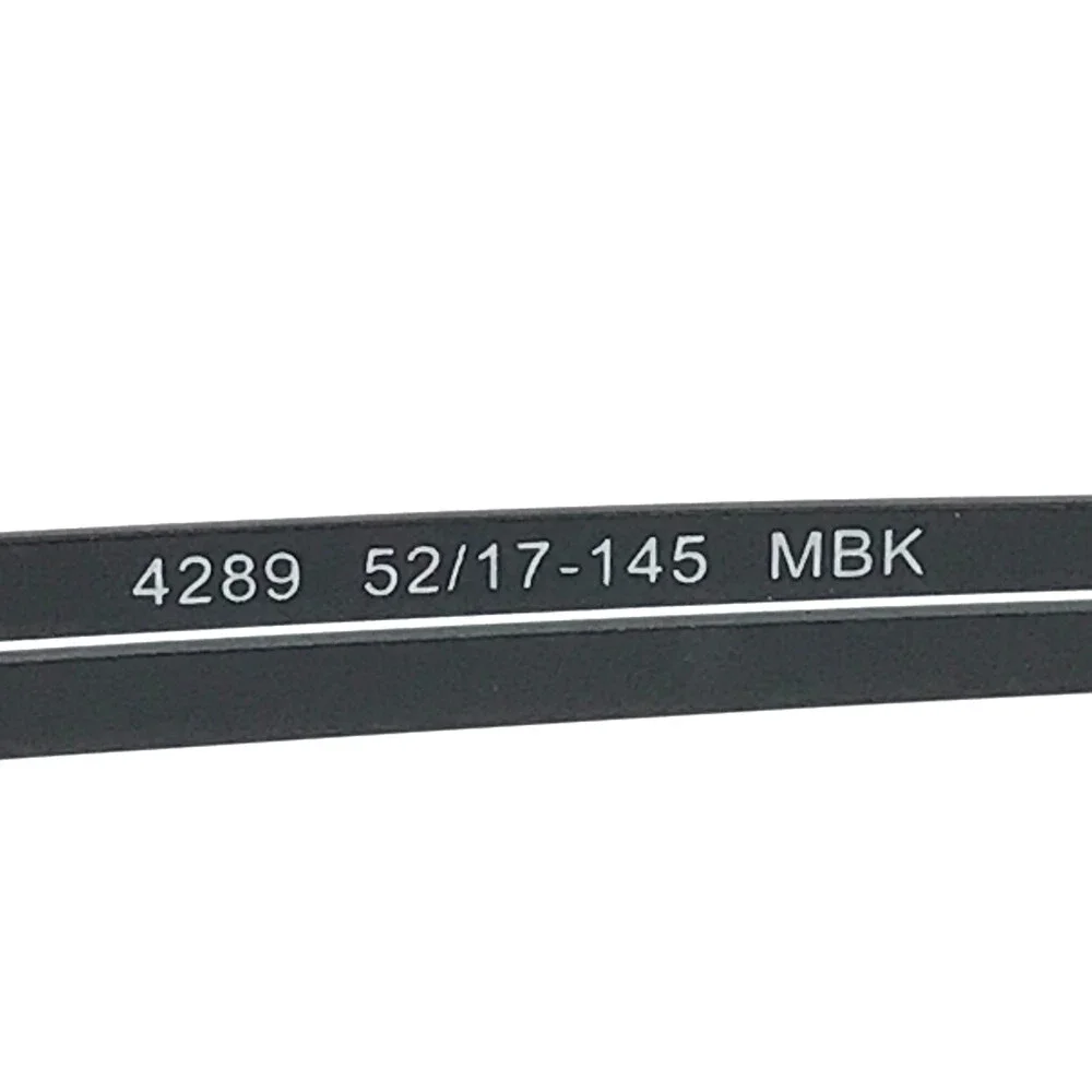 Helium Eyeglasses Frames 4289 MBK Matte Black Rectangle Half Rim 52-17-145